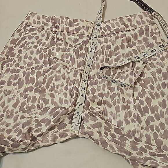 NWT J. Crew Pleated Linen Blend Pants in Lilac Giraffe Print size 8 - Picture 6 of 14